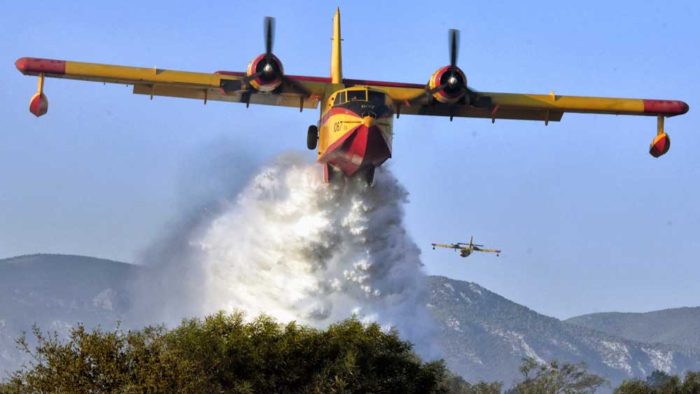 Θάσος: Εκτός ελέγχου η φωτιά καίει πυκνό δάσος