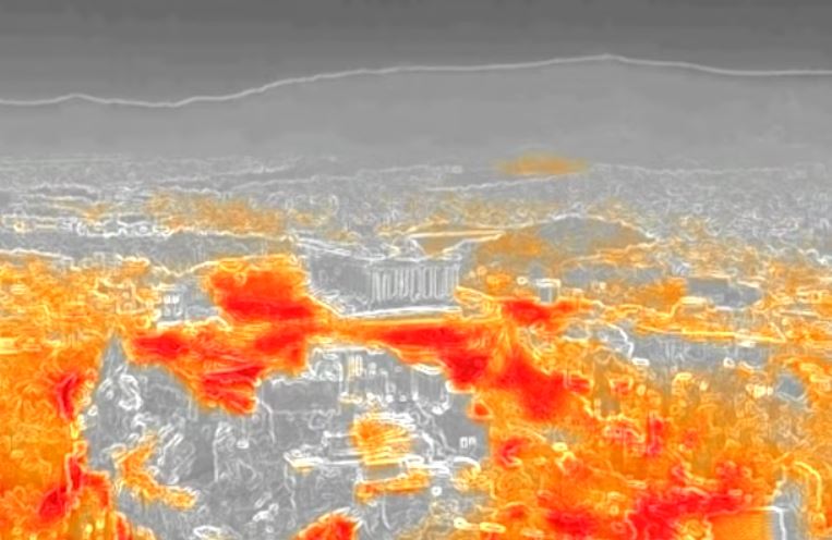 Εικόνα του άρθρου Πώς φαίνεται από ψηλά η Αθήνα του καύσωνα