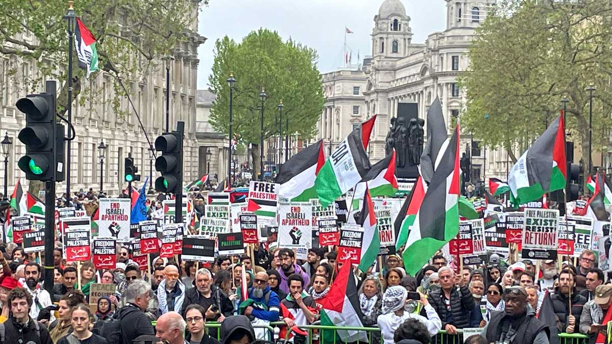 Λονδίνο: Μεγάλες διαδηλώσεις υπέρ Παλαιστινίων