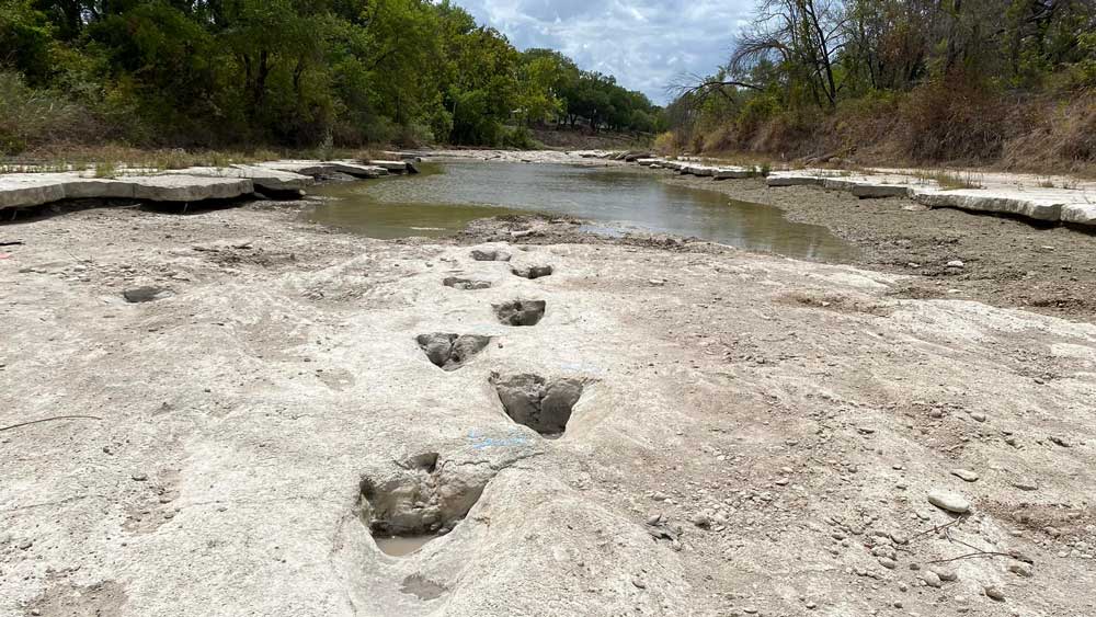 ΗΠΑ: Η ξηρασία αποκάλυψε ίχνη δεινοσαύρων