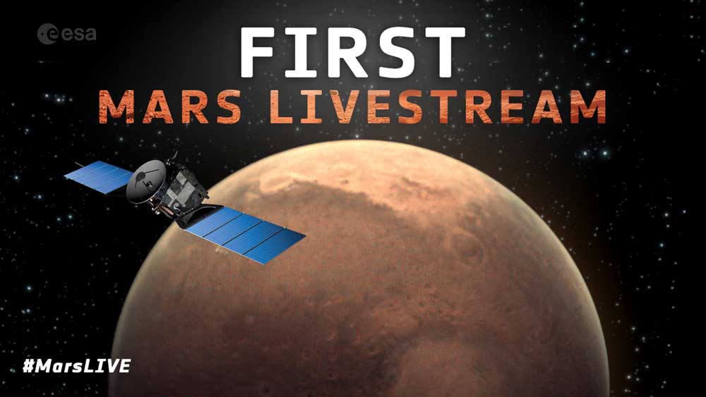 H ESA μεταδίδει ζωντανά εικόνες από τον Άρη