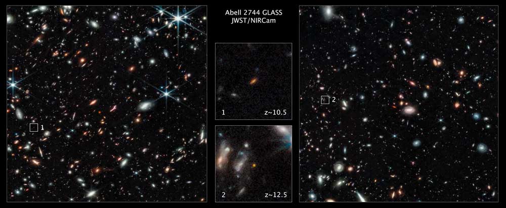 Εικόνα του άρθρου James Webb: Εντόπισε δύο απρόσμενα φωτεινούς γαλαξίες στο σύμπαν
