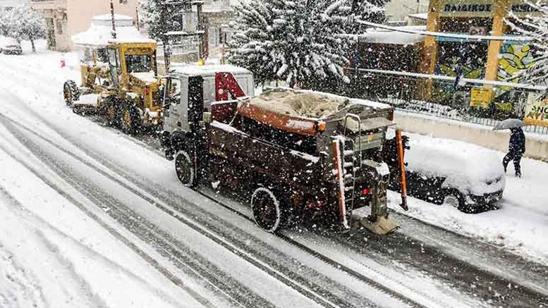 Χωρίς λεωφορεία λόγω του χιονιού