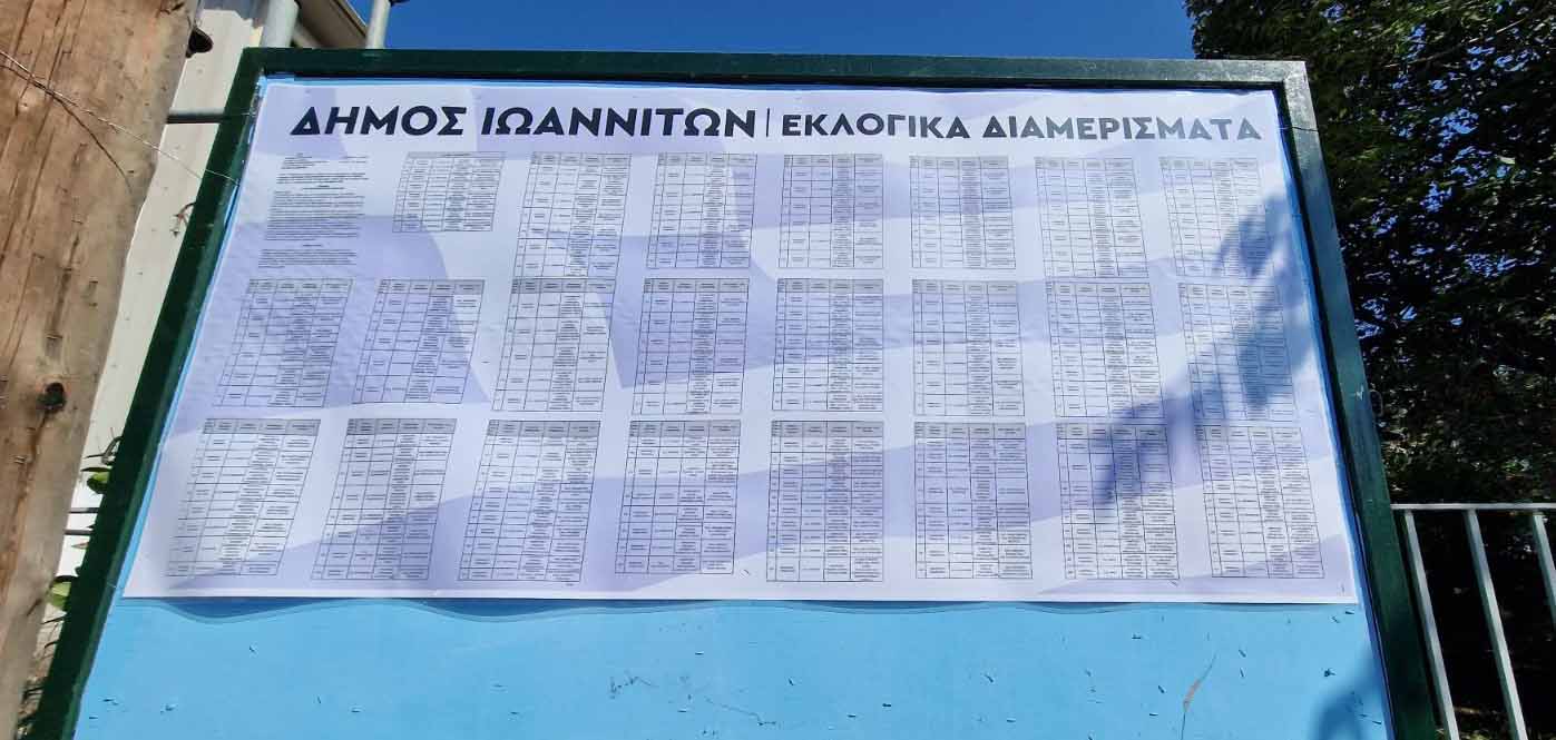 Εικόνα του άρθρου Δήμος Ιωαννιτών: Τελικά αποτελέσματα του α' γύρου