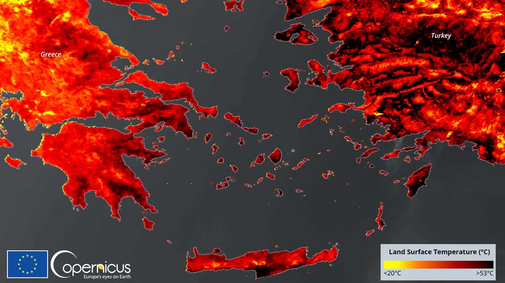 Εικόνα του άρθρου Hotspot πυρκαγιών η Μεσόγειος