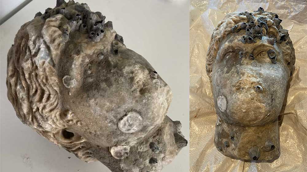 Πρέβεζα: Ανέσυραν κεφαλή αγάλματος ρωμαϊκών χρόνων